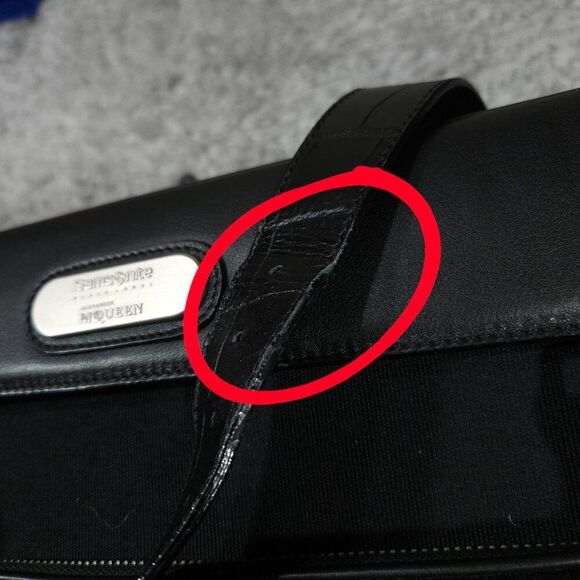 READ Samsonite Black Label Pre-death Alexander McQueen Boarding Bag Cabin Case - Picture 9 of 16